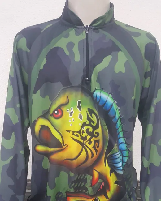 Camisa de pesca sublimada